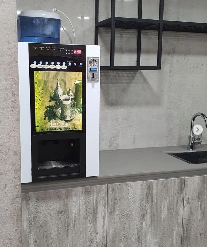 Vending Tshuab Rau Turkish Kas fes Nrog Npib Txais